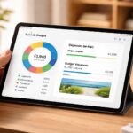 gérez facilement votre budget vacances avec un suivi simple et pratique sur votre tablette samsung. organisez vos dépenses pour des vacances sans stress.