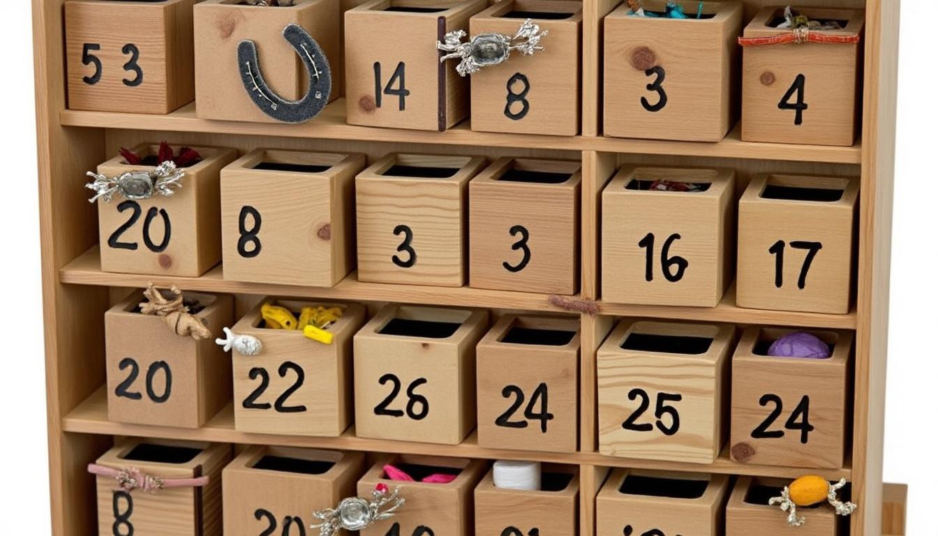 découvrez notre calendrier de l'avent équitation, conçu pour renforcer le lien unique entre vous et votre monture. chaque jour, dévoilez une surprise qui enrichira votre complicité et rendra chaque moment passé ensemble inoubliable.