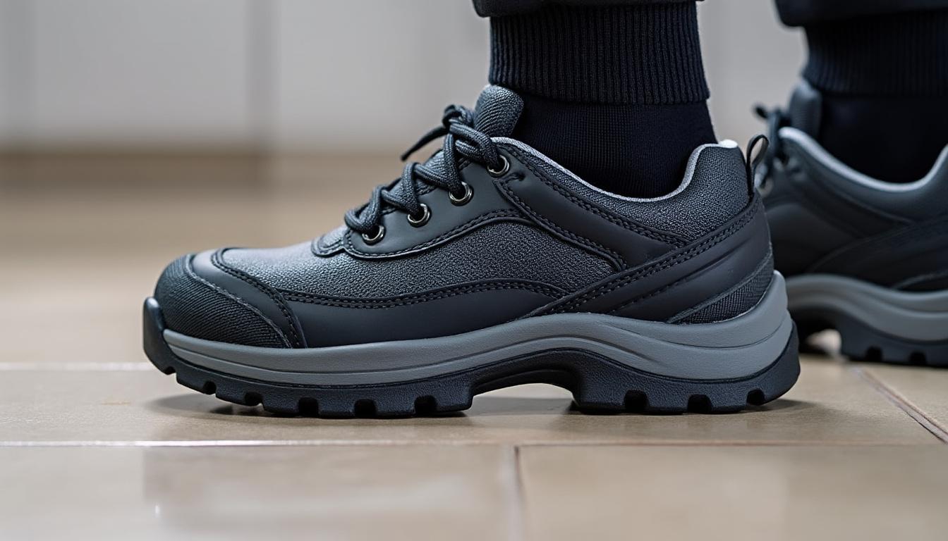 découvrez notre sélection de chaussures de sécurité pour la cuisine en grande taille, conçues pour offrir confort et protection tout en respectant les normes strictes de sécurité. idéales pour les professionnels du secteur, elles allient style et fonctionnalité pour une utilisation quotidienne.