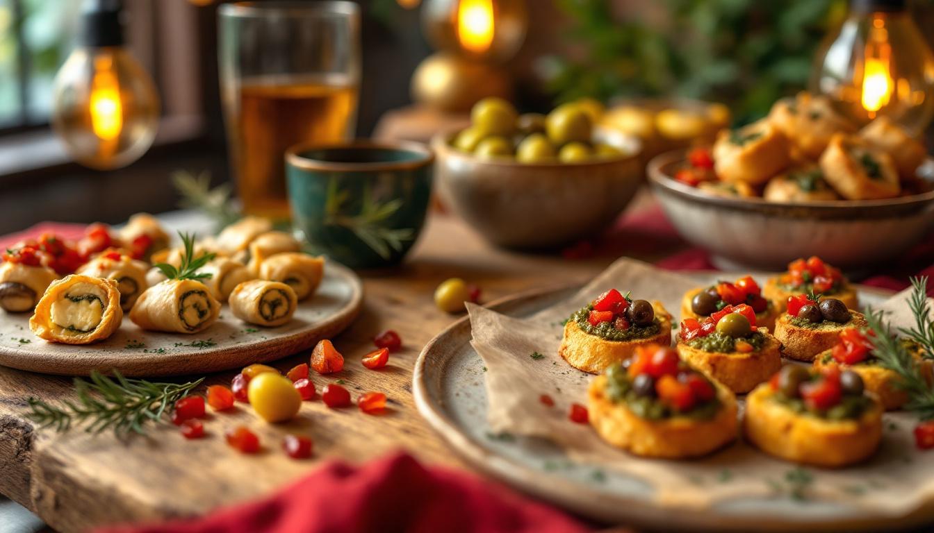 découvrez des recettes d'amuse-bouches maison savoureux, parfaits pour régaler vos invités lors de vos soirées festives et créer une ambiance conviviale.