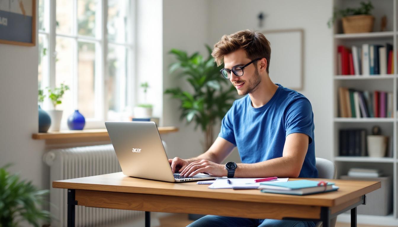 découvrez l'ordinateur portable acer 14 pouces full hd, idéal pour les étudiants grâce à sa performance, sa légèreté et une qualité d'écran exceptionnelle pour toutes vos études.