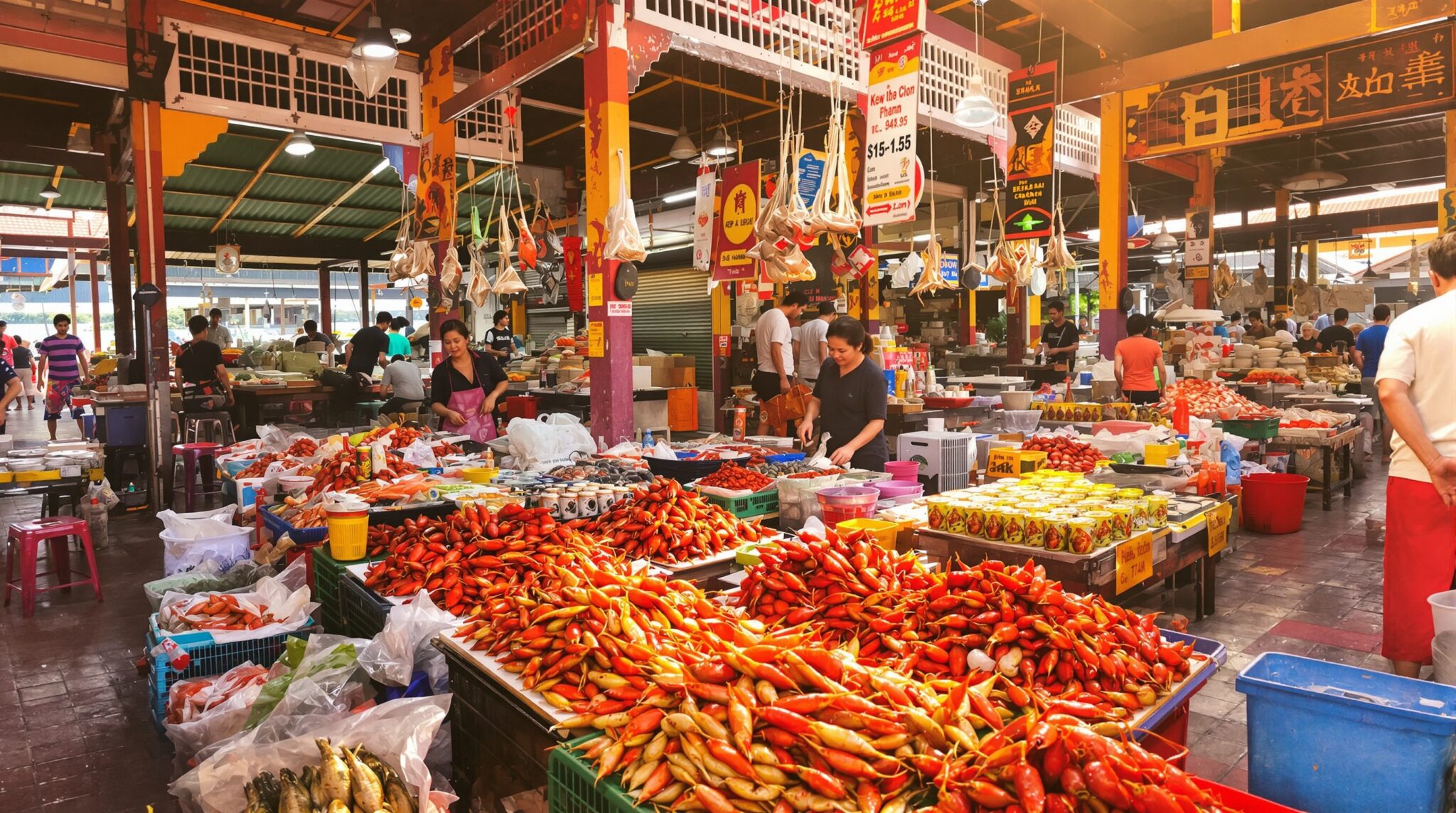 marché aux crabes