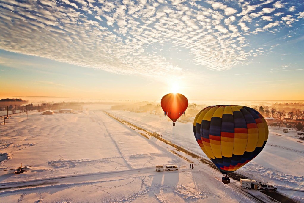 montée en montgolfière